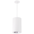 Elco Lighting EPD63710CT5HW-24 Ply Sylo 6" LED Pendant, 24" Stem, 15W, 120V, Selectable CCT (2700K-5000K), White with Haze Reflector