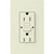 Lutron SCR-15-GFST-BI Claro 15A 125V Tamper Resistant Self-Testing GFCI Receptacle, Biscuit