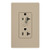 Lutron SCR-20-HDTR-TP 20A 120/125V Half Dimming Tamper Resistant Receptacle, Taupe Lutron SCR-20-HDTR-TP 20A 120/125V Half Dimming Tamper Resistant Receptacle, Taupe