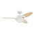 Westinghouse Lighting 78691 46" 3-Blade Ceiling Fan with Remote Control, White Finish, Maple/White Plywood ABS Blades