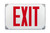 Keystone KT-EX-TP2-WH3RL-SD Thermoplastic LED Exit Sign with Emergency Battery Backup, Surface Mount, White Housing with Red Letters
