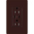 Lutron CAR-15-CCTR-BR Claro 15A 125V Tamper Resistant USB Type C & C Duplex Receptacle, Brown