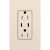 Lutron CAR-15-CCTR-LA Claro 15A 125V Tamper Resistant USB Type C & C Duplex Receptacle, Light Almond