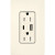 Lutron SCR-15-ACTR-BI Claro 15A 125V Tamper Resistant USB Type A & C Duplex Receptacle, Biscuit