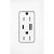 Lutron SCR-15-ACTR-BW Claro 15A 125V Tamper Resistant USB Type A & C Duplex Receptacle, Brilliant White