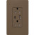 Lutron SCR-15-ACTR-EP Claro 15A 125V Tamper Resistant USB Type A & C Duplex Receptacle, Espresso