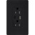 Lutron SCR-15-ACTR-MN Claro 15A 125V Tamper Resistant USB Type A & C Duplex Receptacle, Midnight