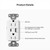 Lutron SCR-15-ACTR-SD Claro 15A 125V Tamper Resistant USB Type A & C Duplex Receptacle, Sand
