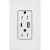 Lutron SCR-15-ACTR-SW Claro 15A 125V Tamper Resistant USB Type A & C Duplex Receptacle, Snow White