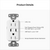 Lutron SCR-15-CCTR-MI Claro 15A 125V Tamper Resistant USB Type C & C Duplex Receptacle, Mist