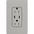 Lutron SCR-15-CCTR-PB Claro 15A 125V Tamper Resistant USB Type C & C Duplex Receptacle, Pebble