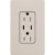 Lutron SCR-15-CCTR-TP Claro 15A 125V Tamper Resistant USB Type C & C Duplex Receptacle, Taupe