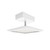 RAB Lighting MASI16L/480 16" x 16" LED Canopy Light, 480V, 60/80/100W, Selectable CCT (3000K/4000K/5000K), White