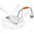 RAB Lighting WFRETRO34-6 6" Smooth Retrofit LED Trim, 120V, 11W, Selectable CCT (2700K-5000K), White