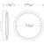 Elco Lighting ELSP63DXCT3B 6" Round LED Sky Panel, 0-10V, 14W, Selectable CCT (3000K-4000K), Black