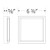 Elco Lighting ELSP66CT5W 6" Square LED Sky Panel, 120V, 15W, Selectable CCT (2700K-5000K), White