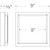 Elco Lighting ELSP88CT5W 8" Square LED Sky Panel, 120V, 18W, Selectable CCT (2700K-5000K), White