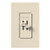 Lutron S2-LFSQ-LA Skylark Dual Slide-to-Off Quiet 3-Speed Fan Control and Dimmer, Single Pole, 1.5A Fan, 300W Incandescent/Halogen Dimmer, Light Almond