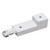 Nora Lighting NT-2328W Live End Conduit Connector for Two-Circuit Track, Right Polarity, White