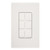 Lutron CA-6PF-WH Claro Field Customizable 6-Port Frame, White