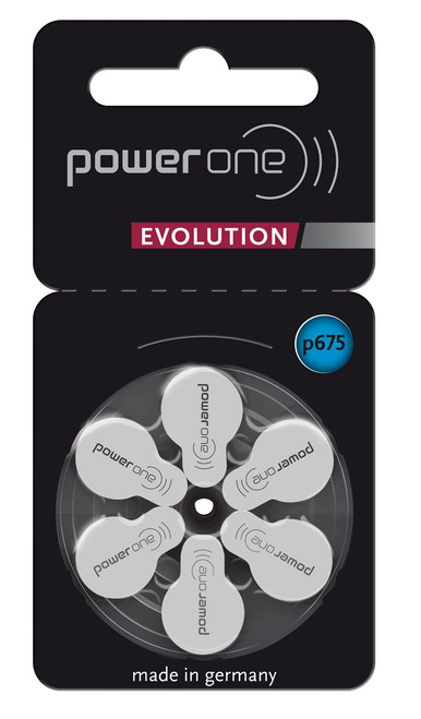 Power One EVOLUTION Size 675 Hearing Aid Batteries. 60 p675 Batteries Included