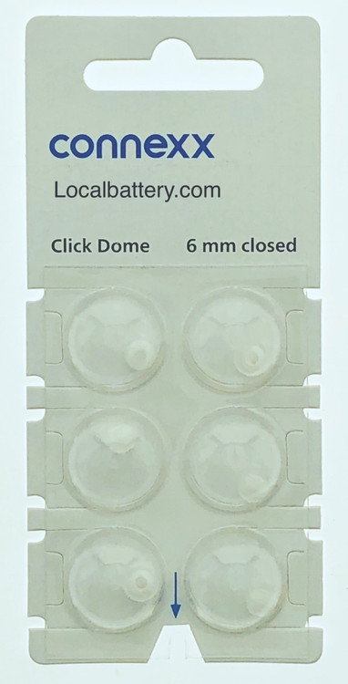 Siemens Connexx Click Dome 6 mm Closed For RIC Hearing Aids