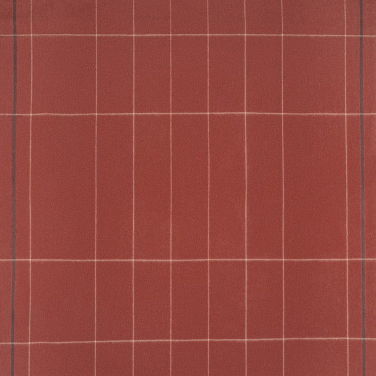 Square Check Throw Alpaca Wool - Rust 130 x 190cm