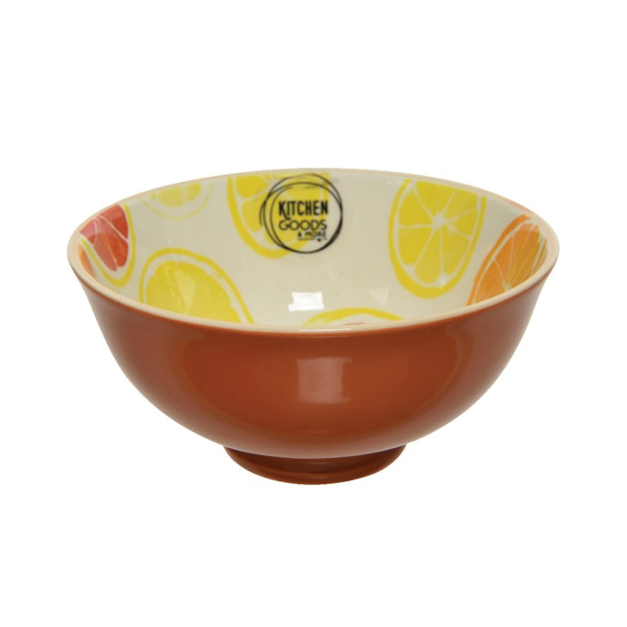 Bowl Porcelain with Citrus Print 7cm