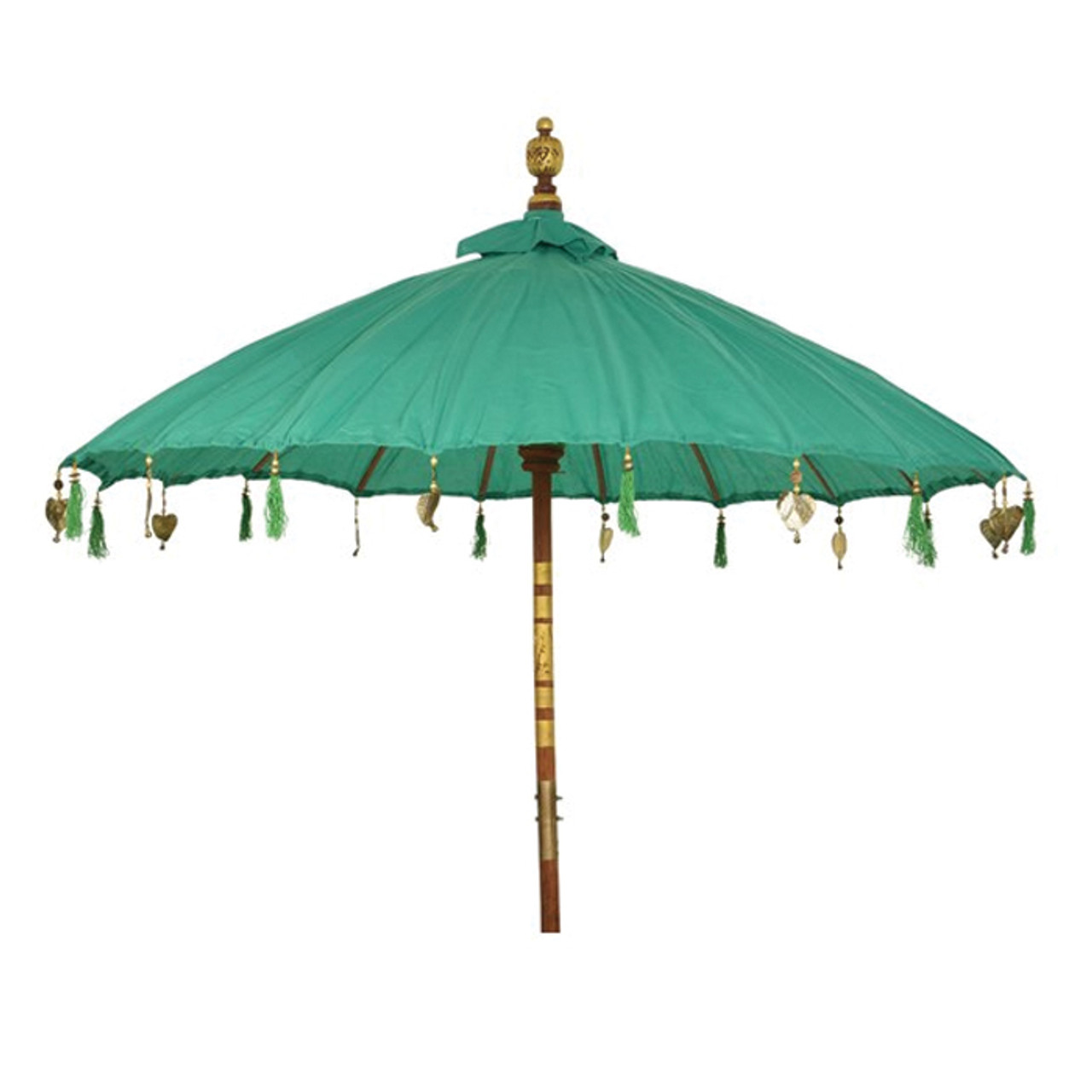 Cotton Parasol with Gold Metal Ornaments (Available in 3 Colours) (Qty 1)