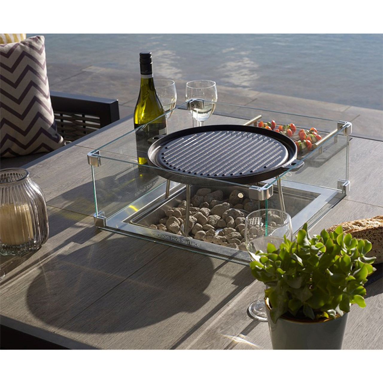 Griddle with Square Bracket For Square Casual Dining Table