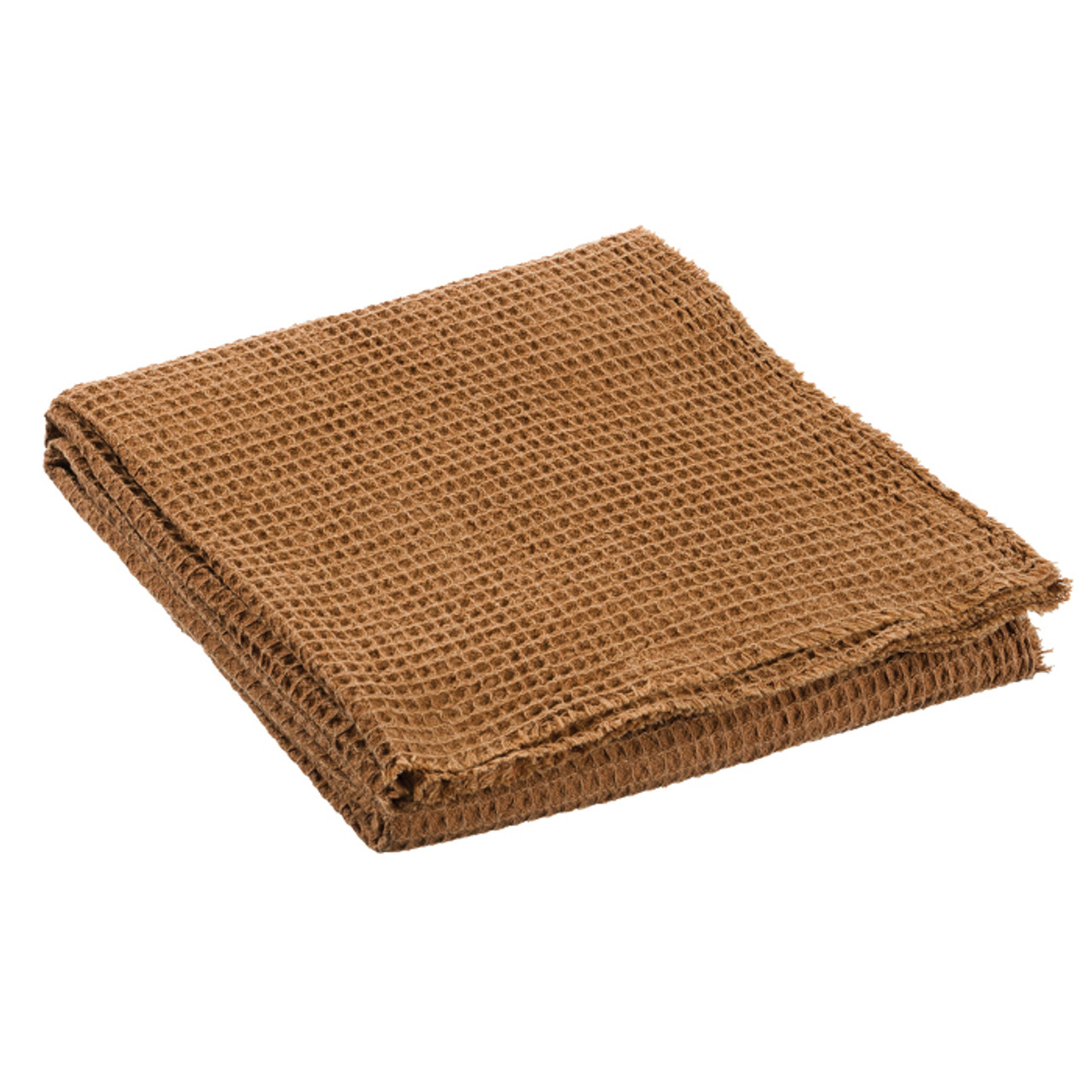 Cotton Waffle Blanket Caramel 130 x 180cm