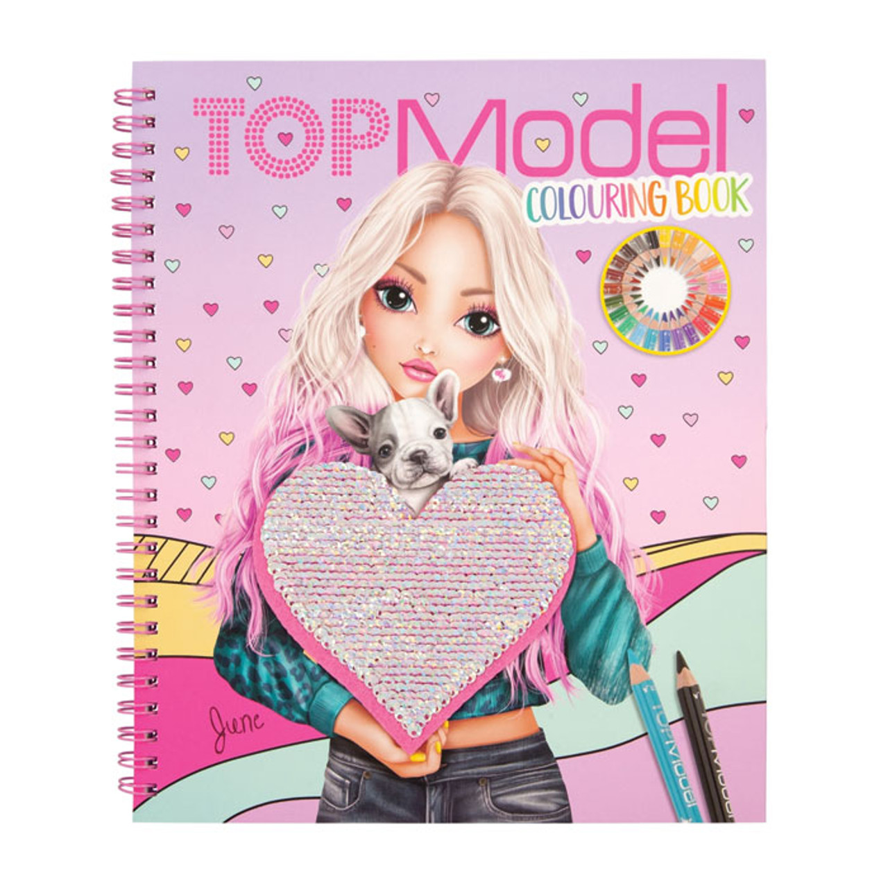 Top Model Coloring Book With Reversible Sequins Design Painted Books  Stickerworld Album Hand Paste Painting children antistress