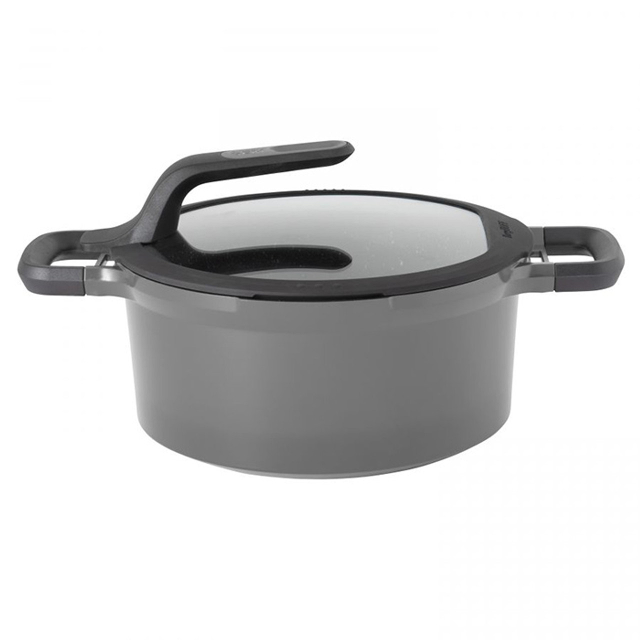 Covered Stay-Cool Stockpot Grey 28 cm - Gem