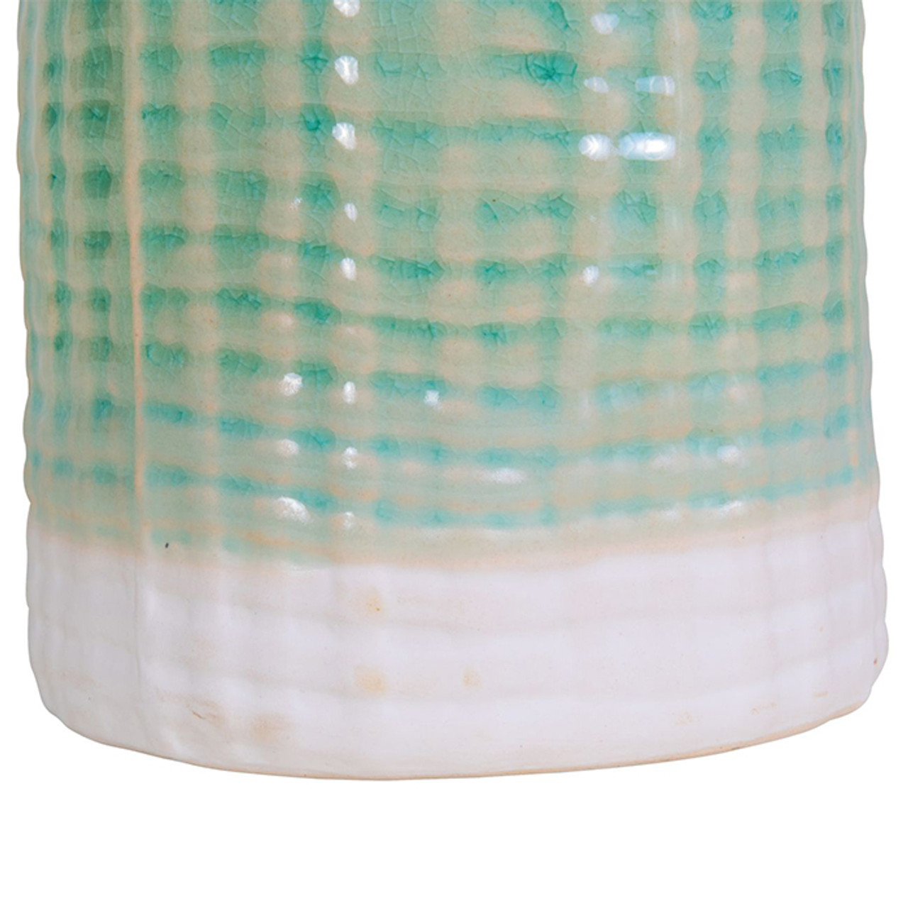 Shorton Mint Ceramic Vase 12.5x12.5x28cm