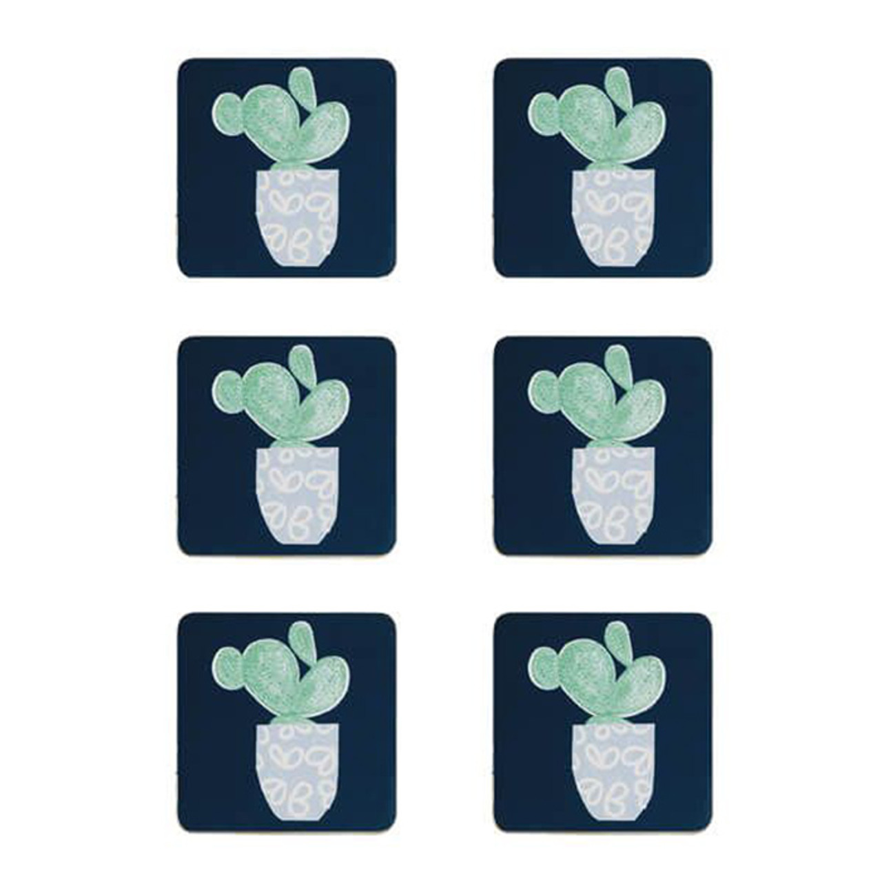 Denby Cacti Set of 6 Coasters