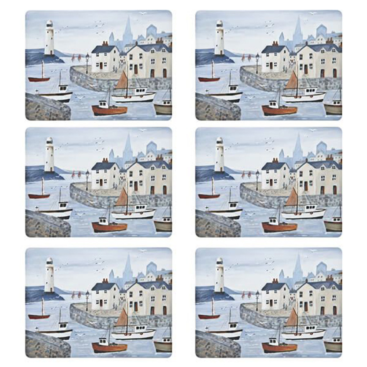 Denby Coastal Lighthouse 6 Placemats