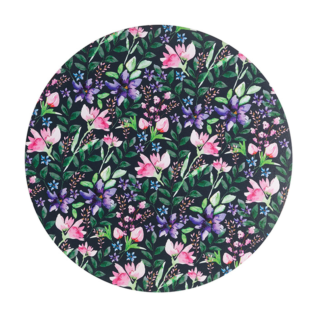 Denby Dark Floral Round Set of 6 Placemats