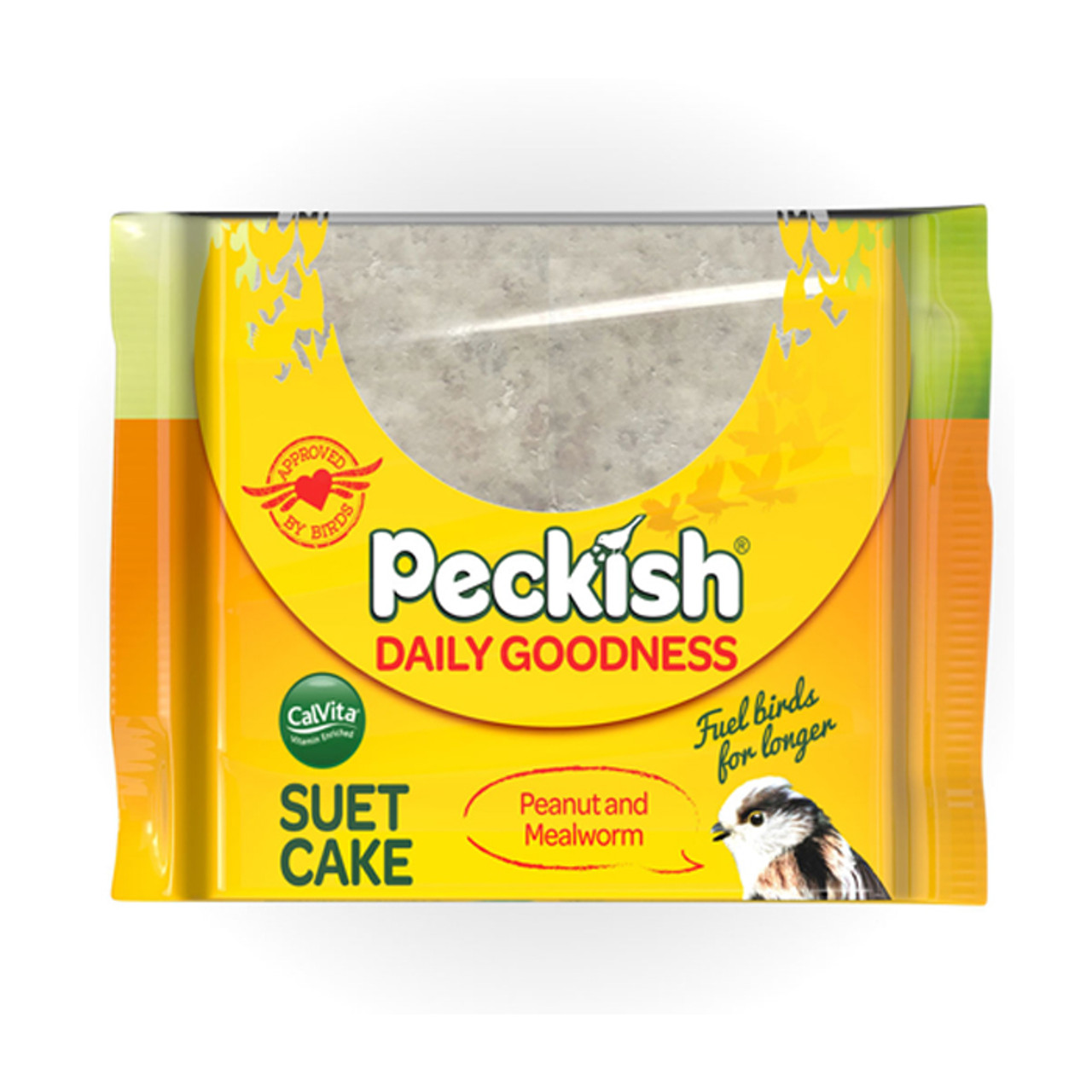 Peckish Daily Goodness Peanut & Mealworm Suet Cake  300g