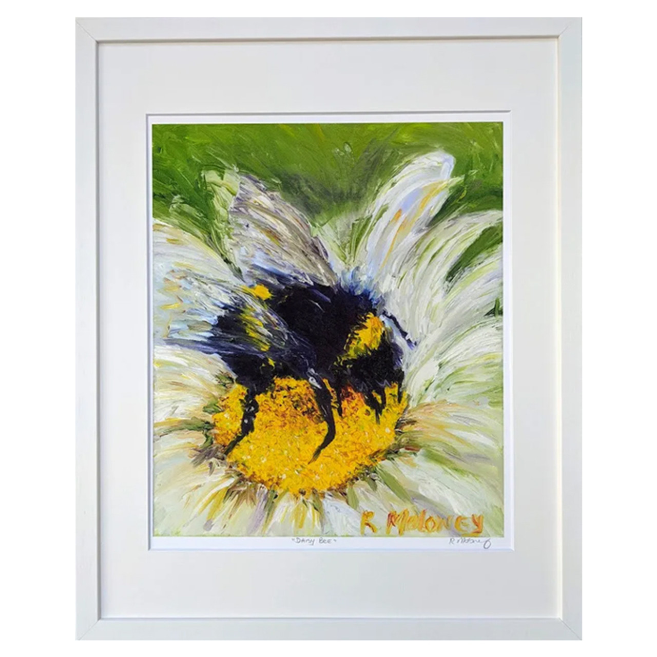 Daisy Bee – Signed Framed Print – Frame size 21 x 17″