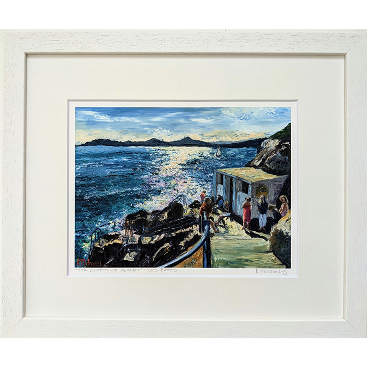 The Cloths of Heaven, Vico Baths – Signed Framed Print. Frame 11 x 13″
