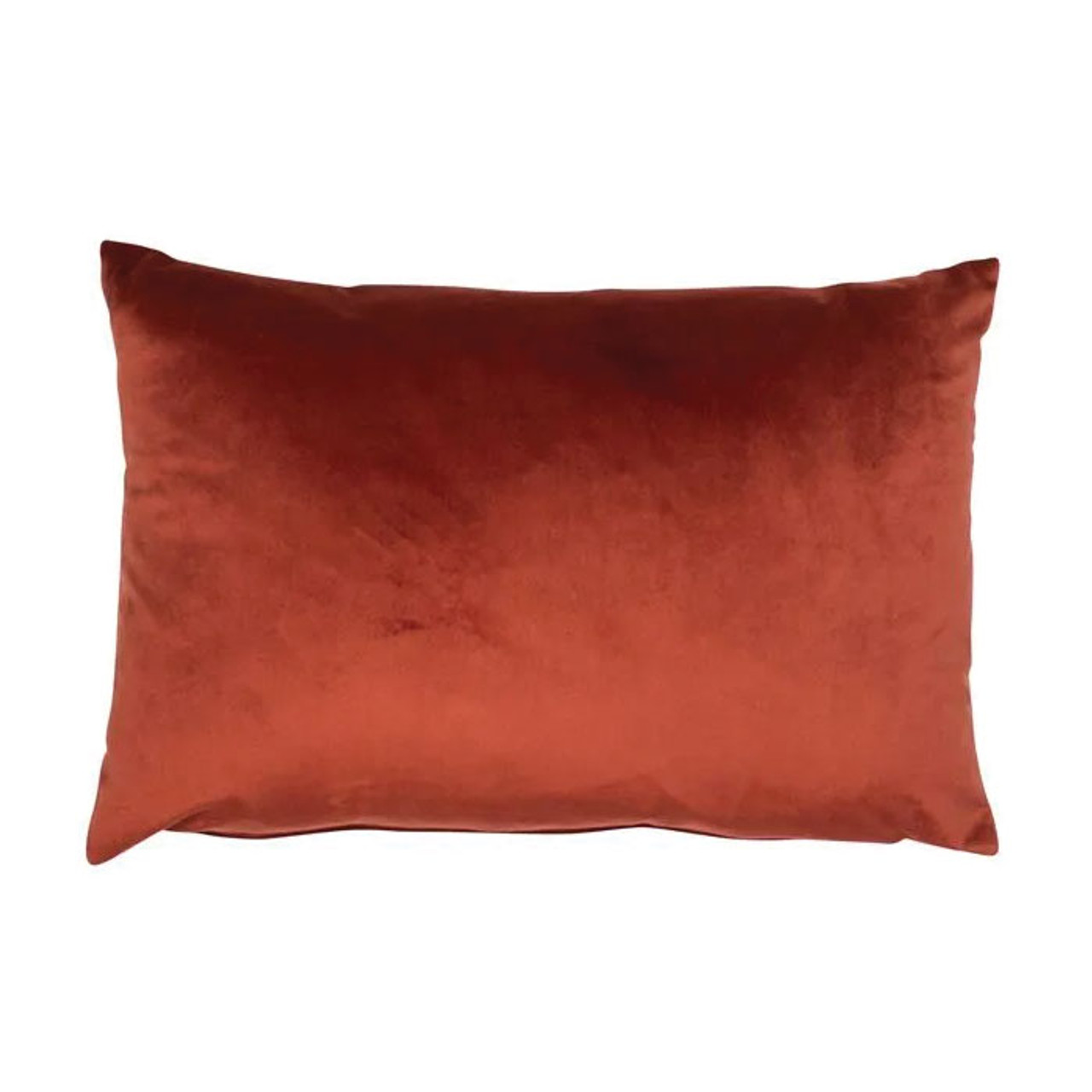 Lux Velvet Feather Filled Cushion Paprika 30x45cm