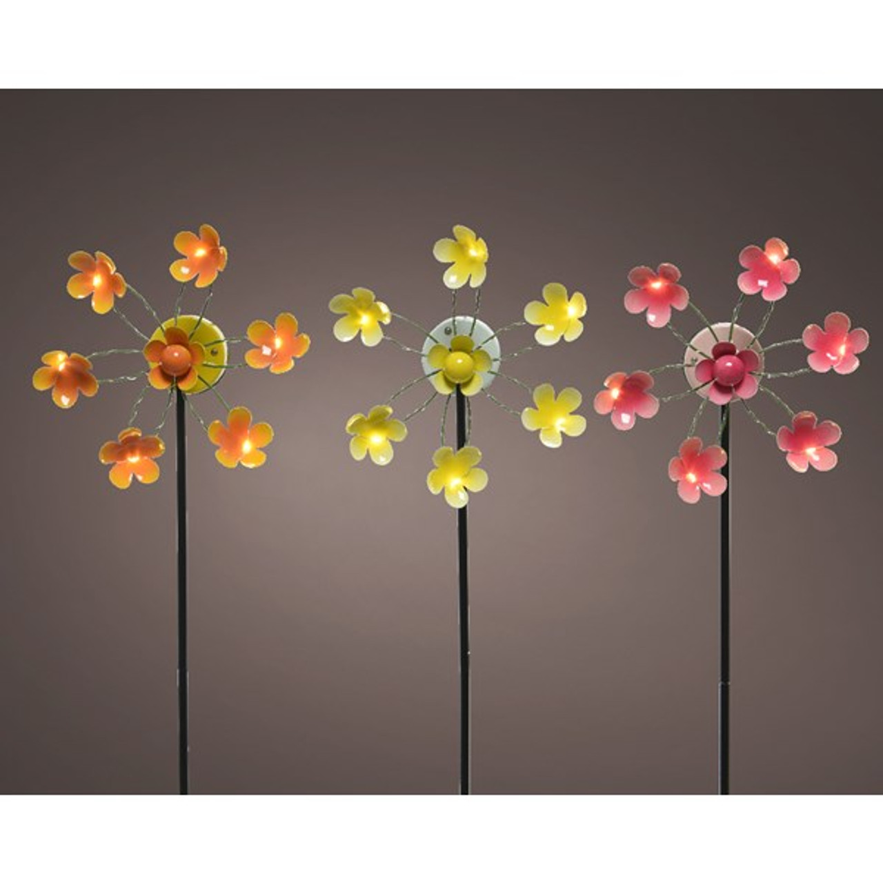 Solar Petal Stake Light 87cm (Qty: 1) (Available in 3 Colours)