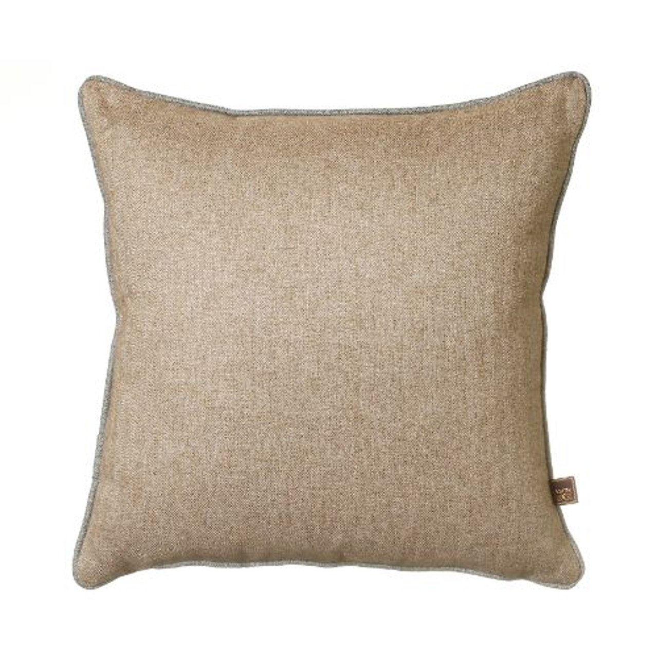 Tweed Reversible 43x43cm Cushion, Natural