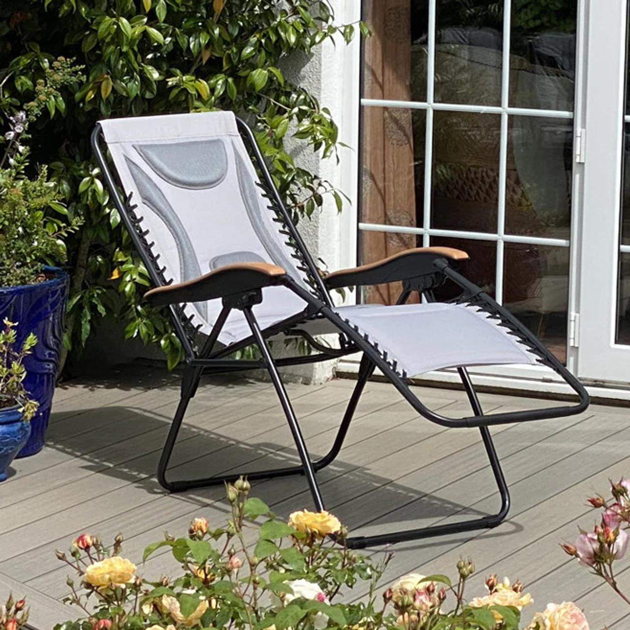 Light Grey Relaxation Chair - The Orchard Garden Centre