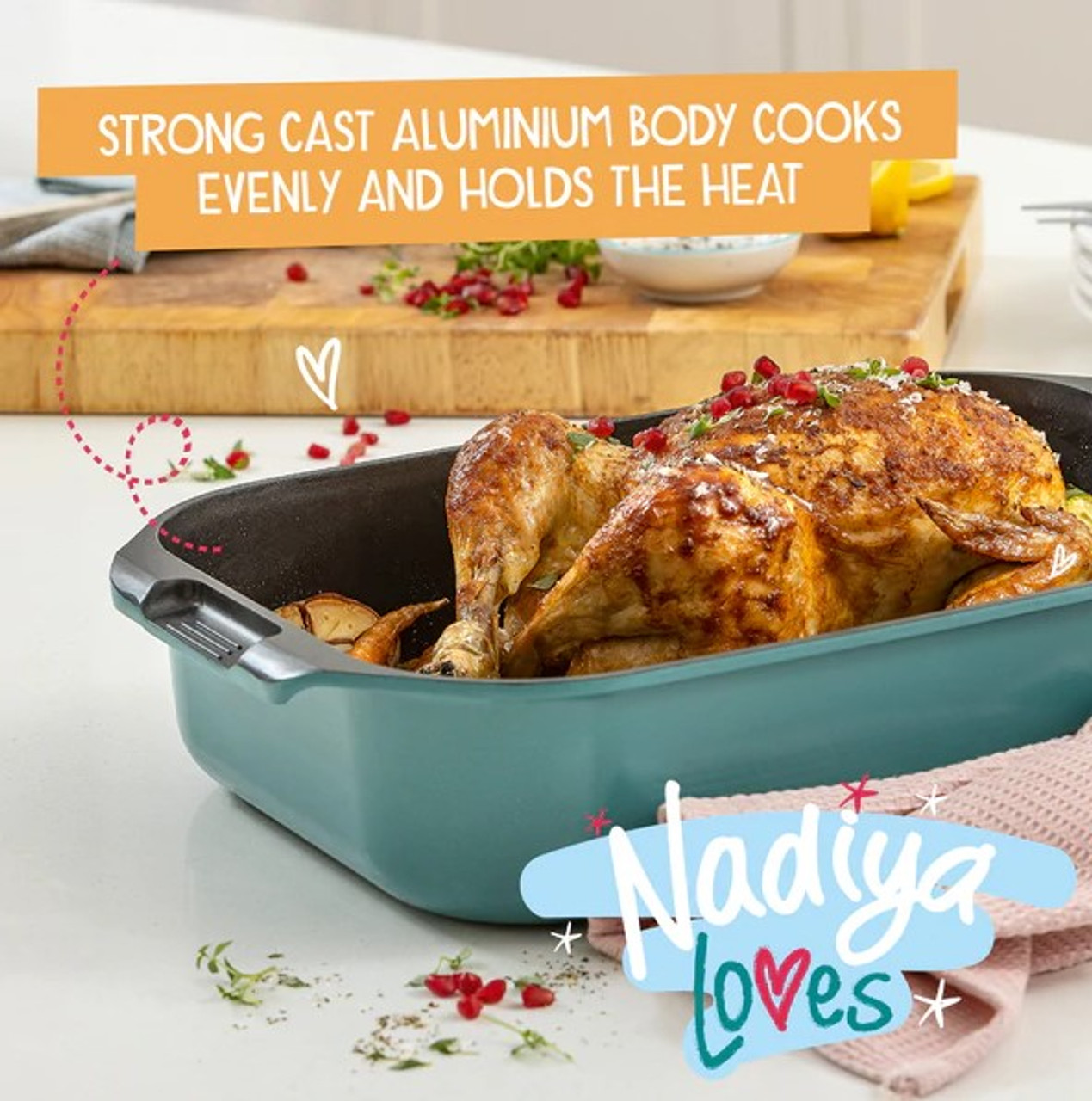 Nadiya Hussain Cast Aluminium Roaster