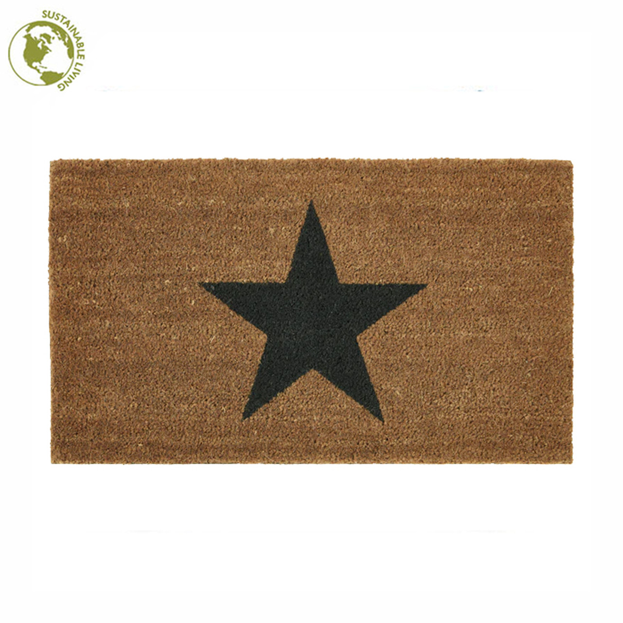 Printed Coir Star Mat 45x75cm