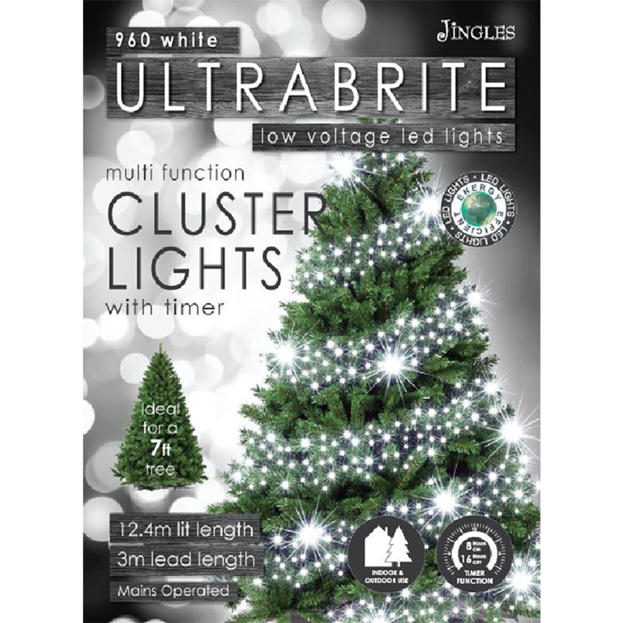 cluster lights christmas tree