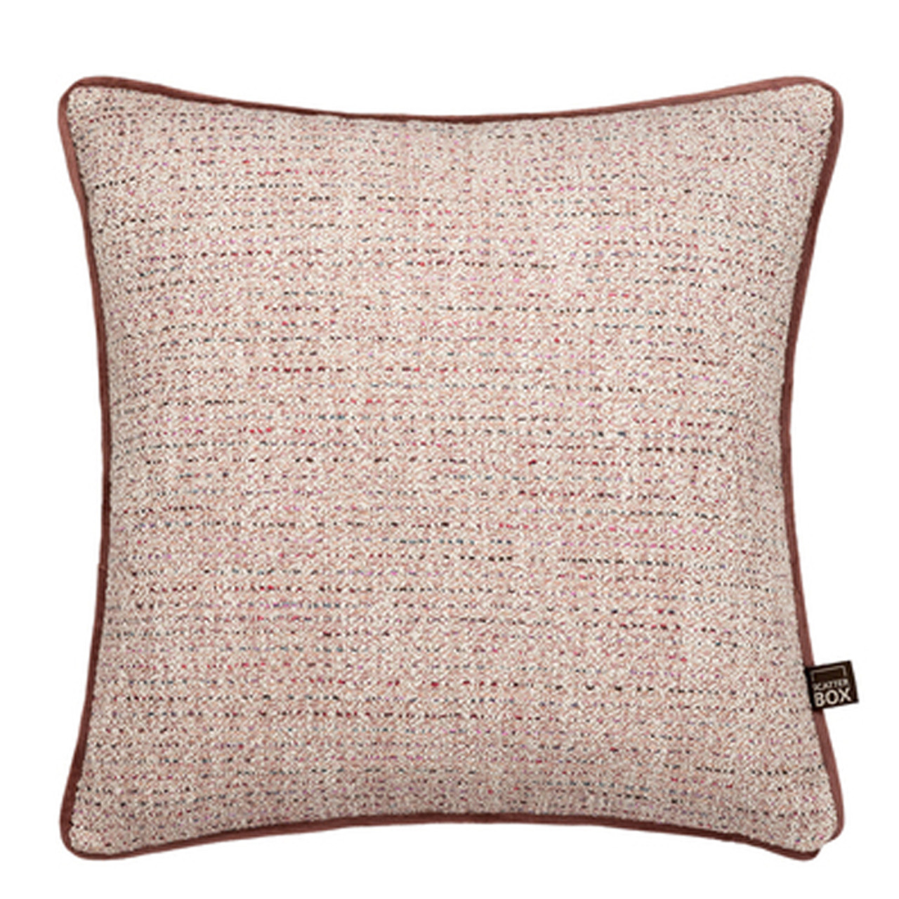 Leah 43x43cm Cushion, Blush