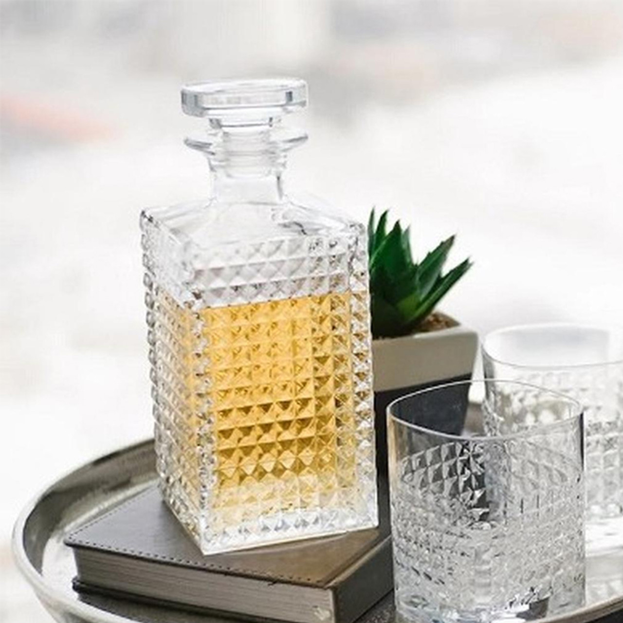 Luigi Bormioli Elixir Spirits Decanter & DOF Tumbler Set - 5 Pieces