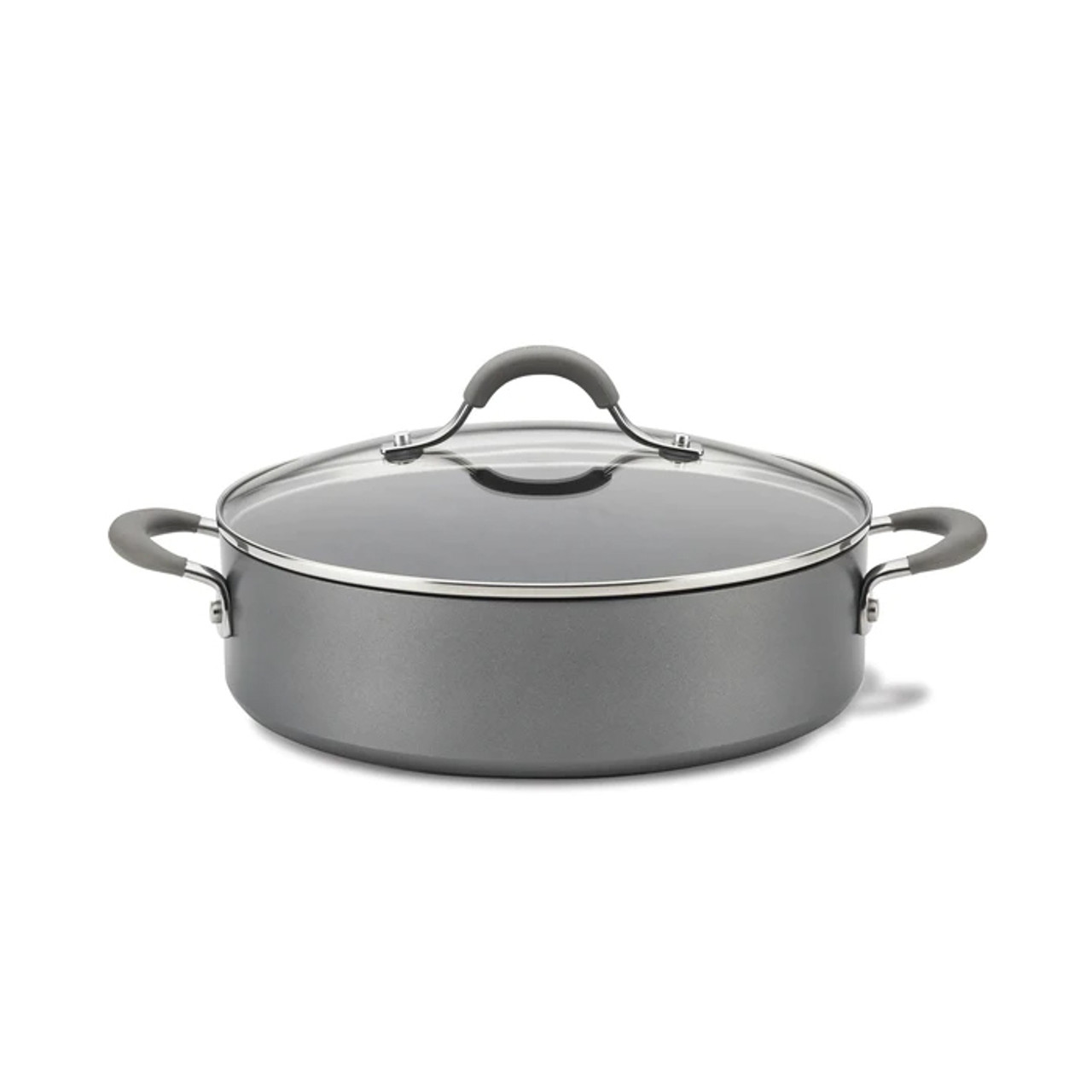 HARD ANODIZED NONSTICK 4-Qt. Covered Sauteuse